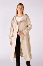 Oatmeal Hooded Mac Coat