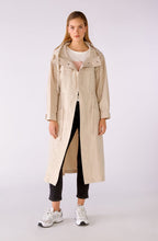 Oatmeal Hooded Mac Coat