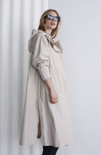 Oatmeal Hooded Mac Coat