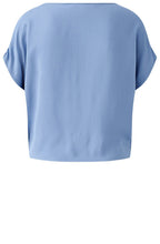 Ocean Blue Knotted Front Blouse