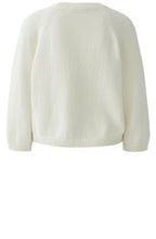 Off White and Black Appliquéd Polka Dot Jumper
