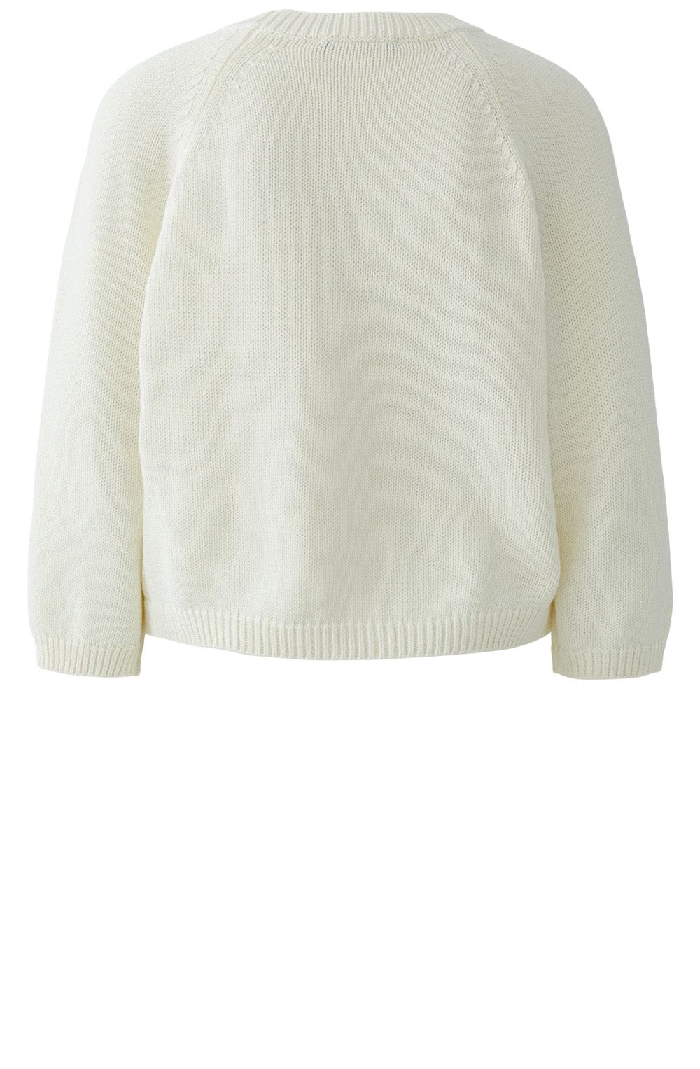 Off White and Black Appliquéd Polka Dot Jumper