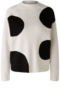 Off White and Black Large Polka Dot Jumper