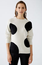 Off White and Black Large Polka Dot Jumper