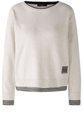 Off White and Black Layered Effect Jumper