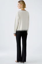Off White and Black Layered Effect Jumper