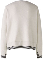 Off White and Black Layered Effect Jumper