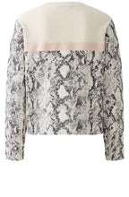 Off White and Black Snake Print Jumper