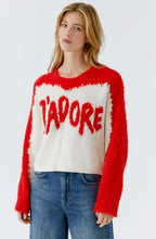 Off White and Red J'Adore Jumper