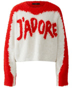 Off White and Red J'Adore Jumper