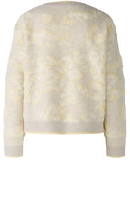 Off White and Yellow Terrycloth Look Jumper