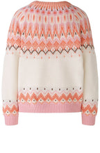 Off White Apricot Fair Isle Chunky Jumper