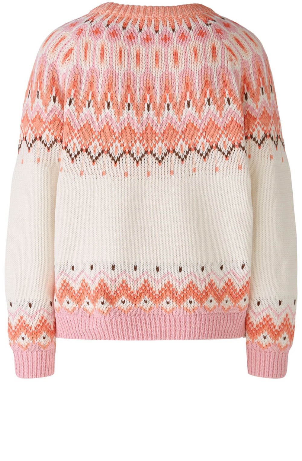 Off White Apricot Fair Isle Chunky Jumper
