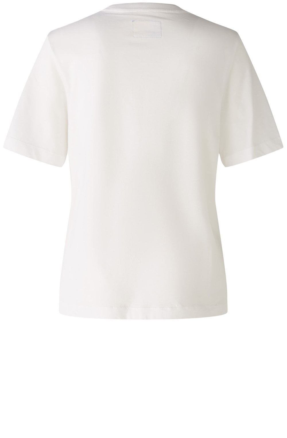 Off White Blue Hand Decorated Catwalk T Shirt