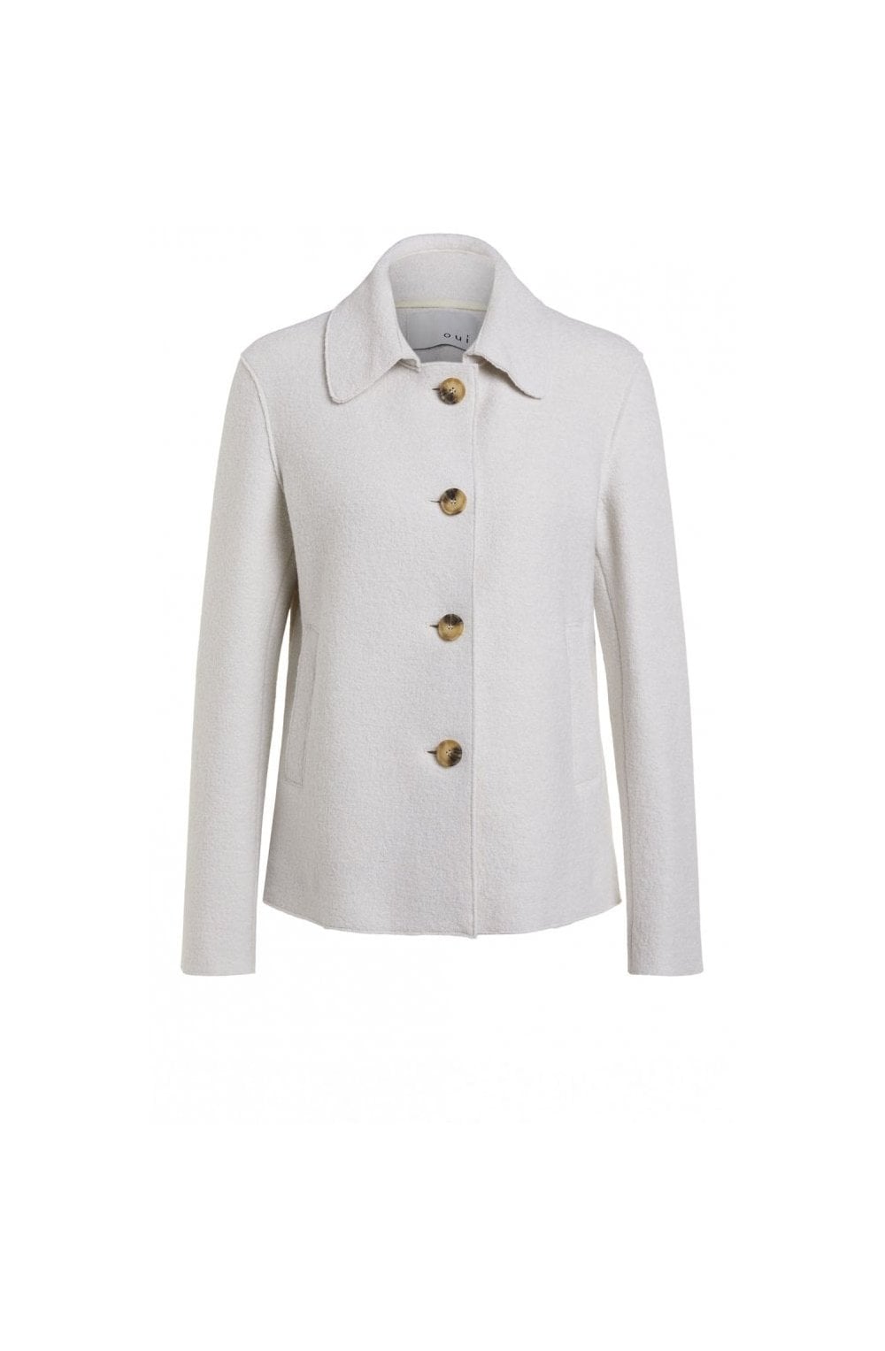 Off White Boiled Wool Jacket