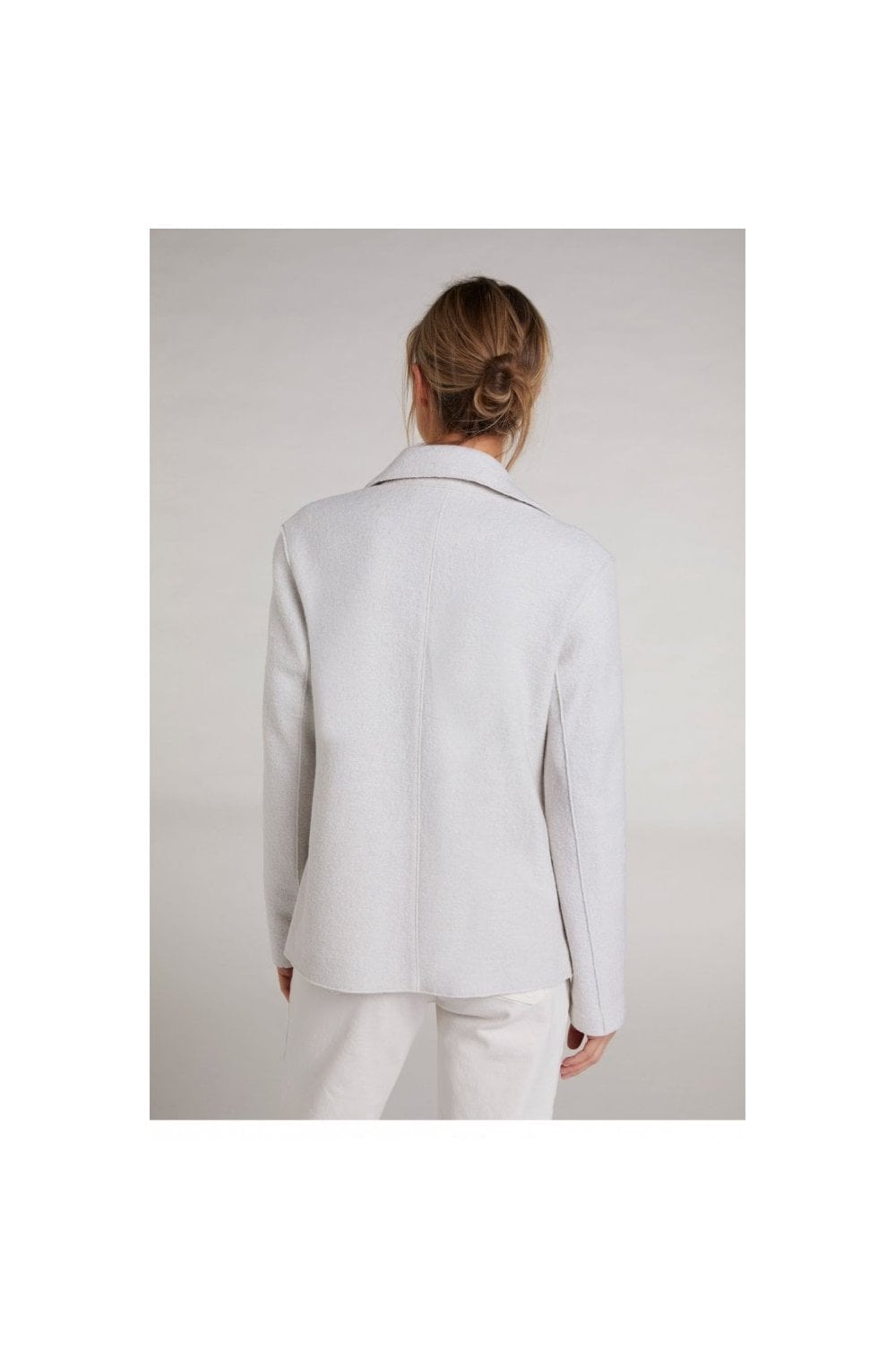 Off White Boiled Wool Jacket