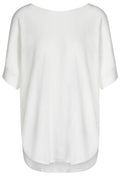 Off White Boxy Shape Top