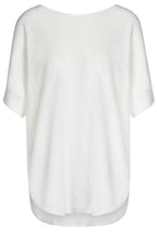 Off White Boxy Shape Top