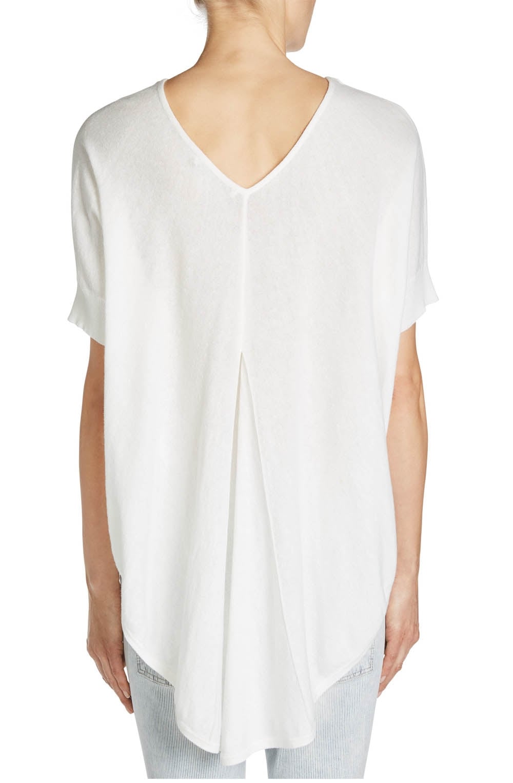 Off White Boxy Shape Top