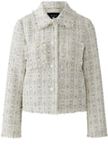 Off White Brown French Style Boucle Jacket