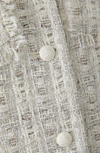 Off White Brown French Style Boucle Jacket