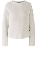 Off White Button Detailed Cotton Jumper