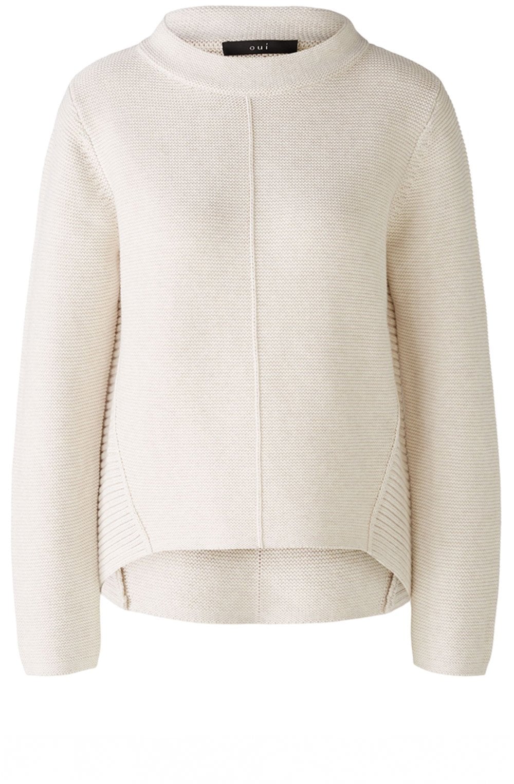 Off White Camel Contrast Knit Jumper