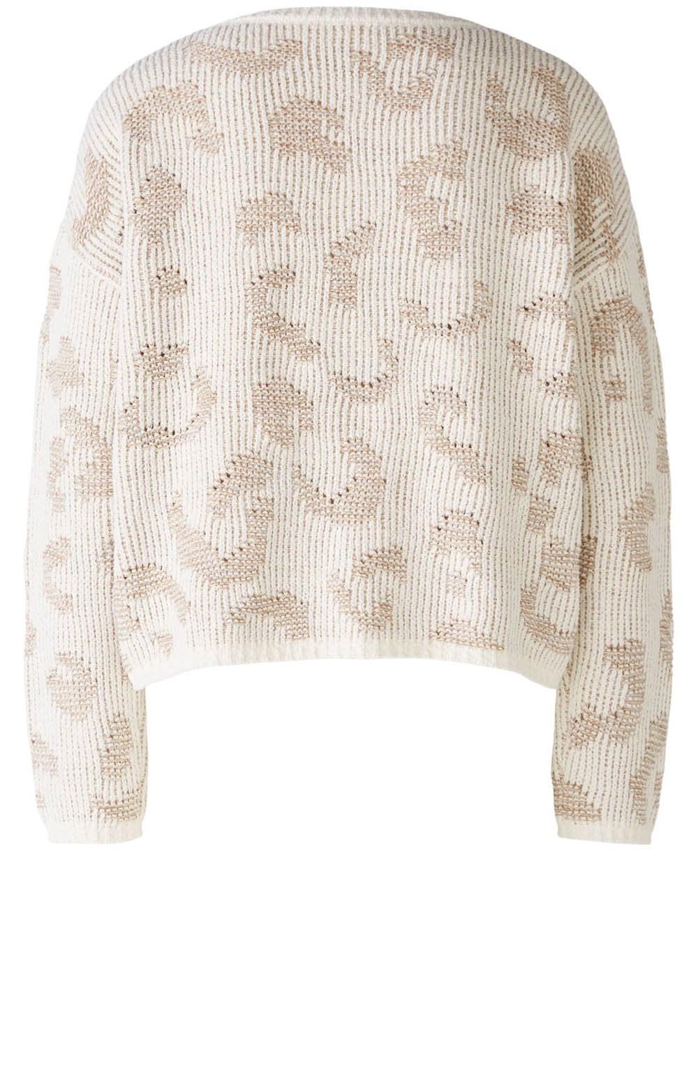 Off White Camel Flower Box Jumper