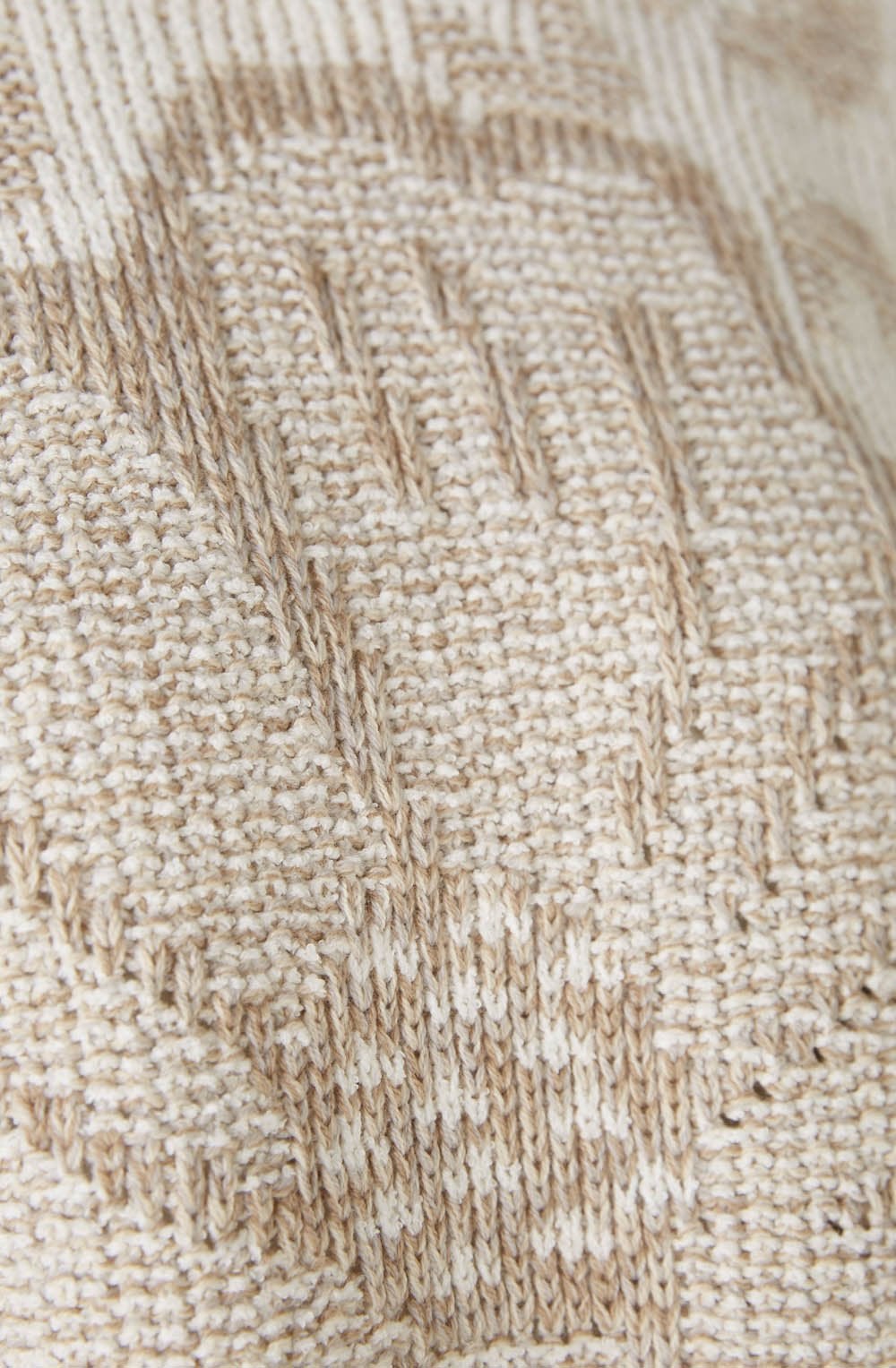 Off White Camel Flower Box Jumper