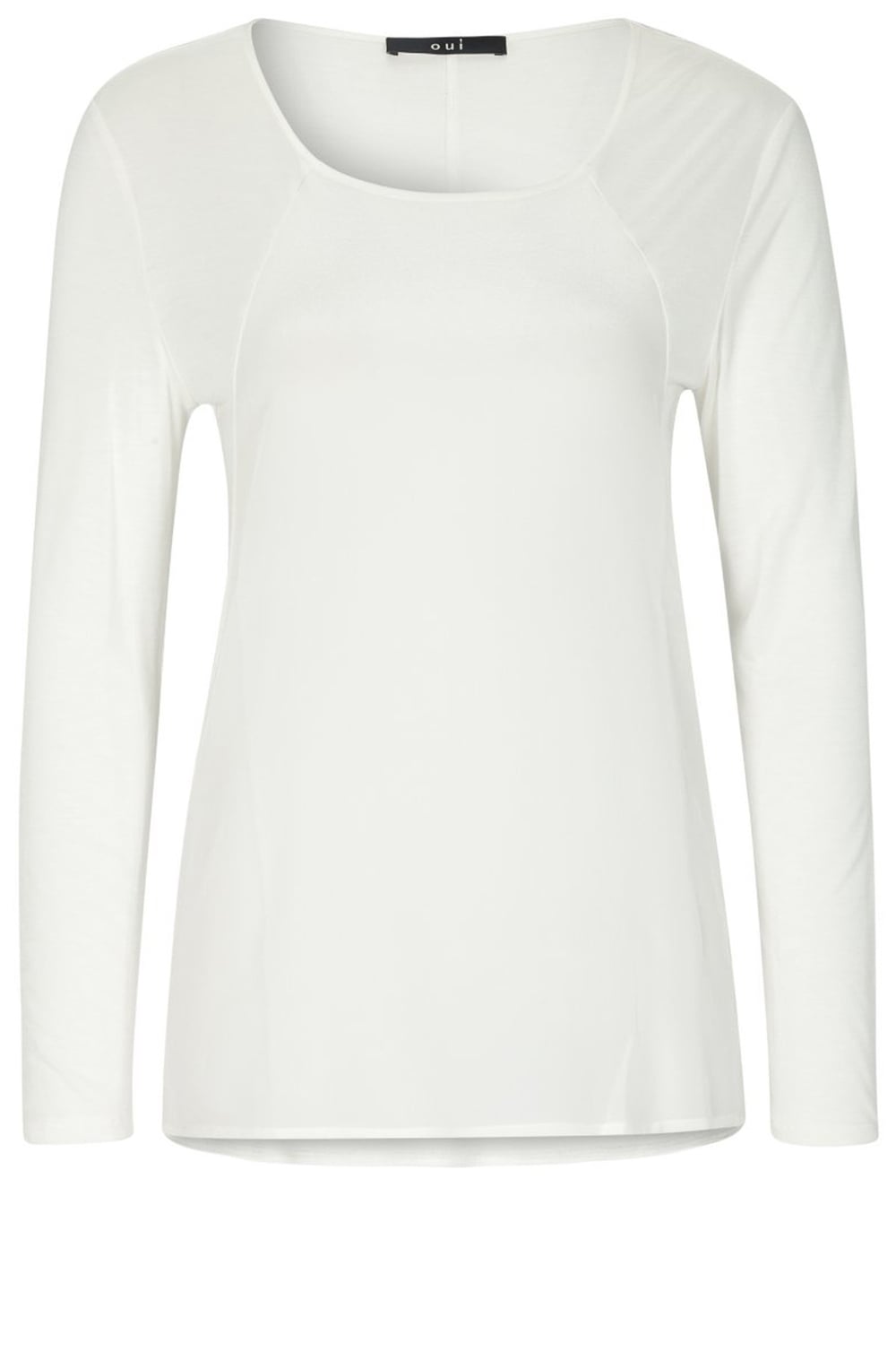 Off White Chiffon Front Top