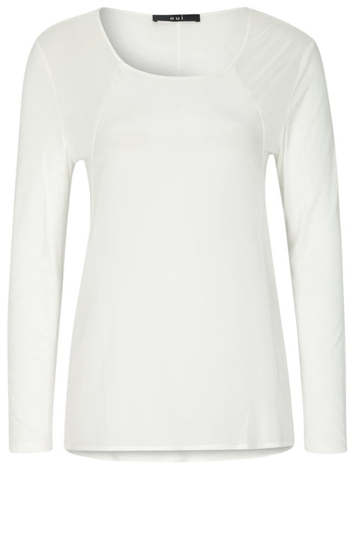 Off White Chiffon Front Top