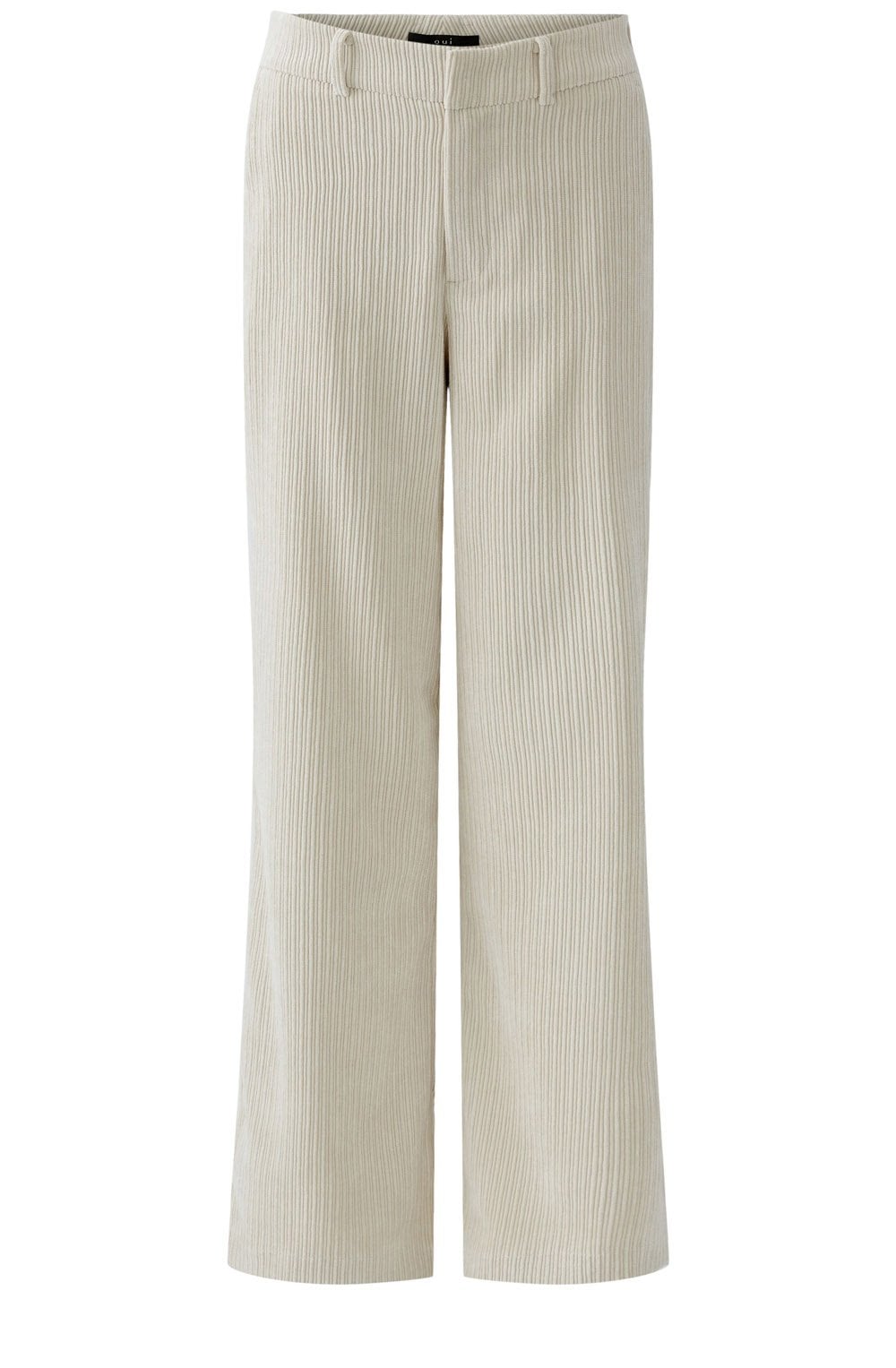 Off White Corduroy Wide Leg Trousers