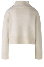 Off White Decorative Button Jumper