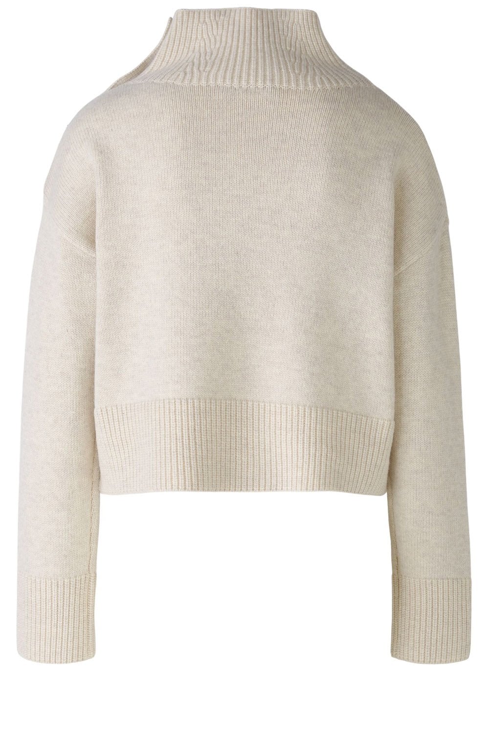 Off White Decorative Button Jumper