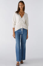Off White Drawstring Front Jumper