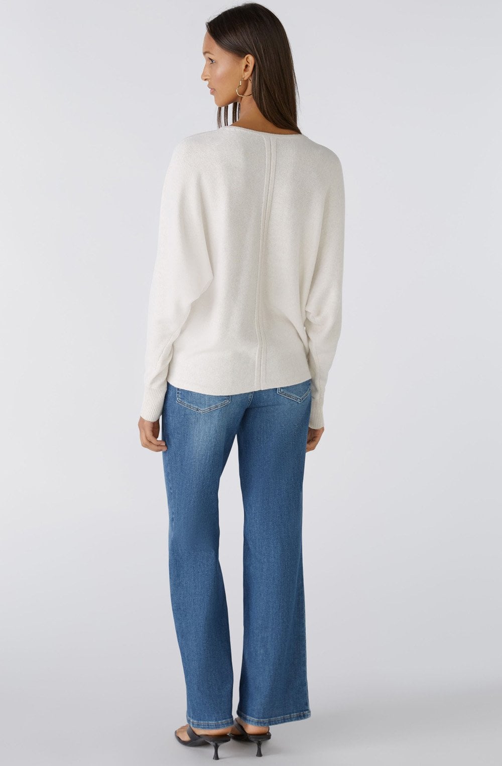 Off White Drawstring Front Jumper