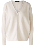 Off White Drawstring Front Jumper