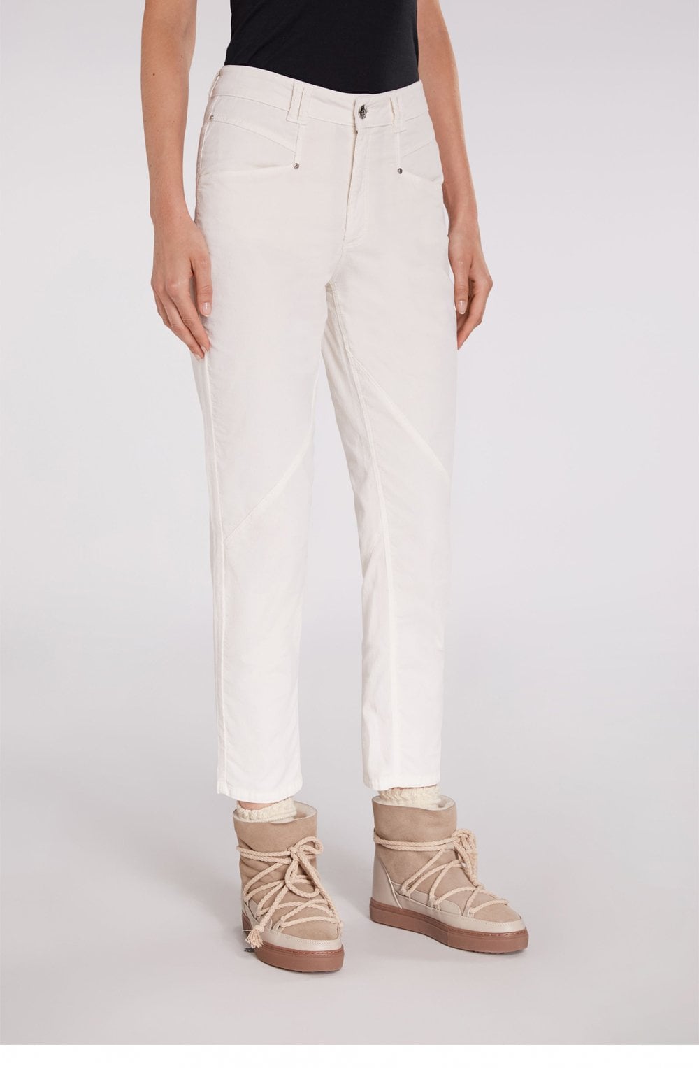 Off White Fine Cord Trousers