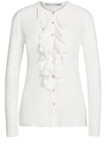 Off White Frilled Front Top