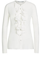 Off White Frilled Front Top