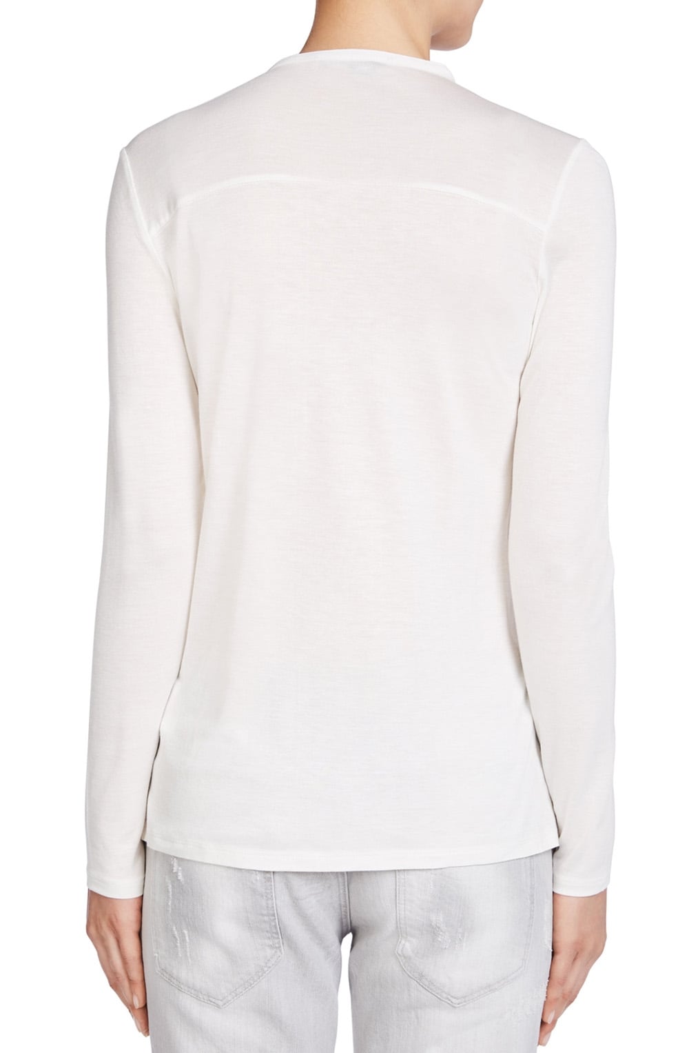 Off White Frilled Front Top