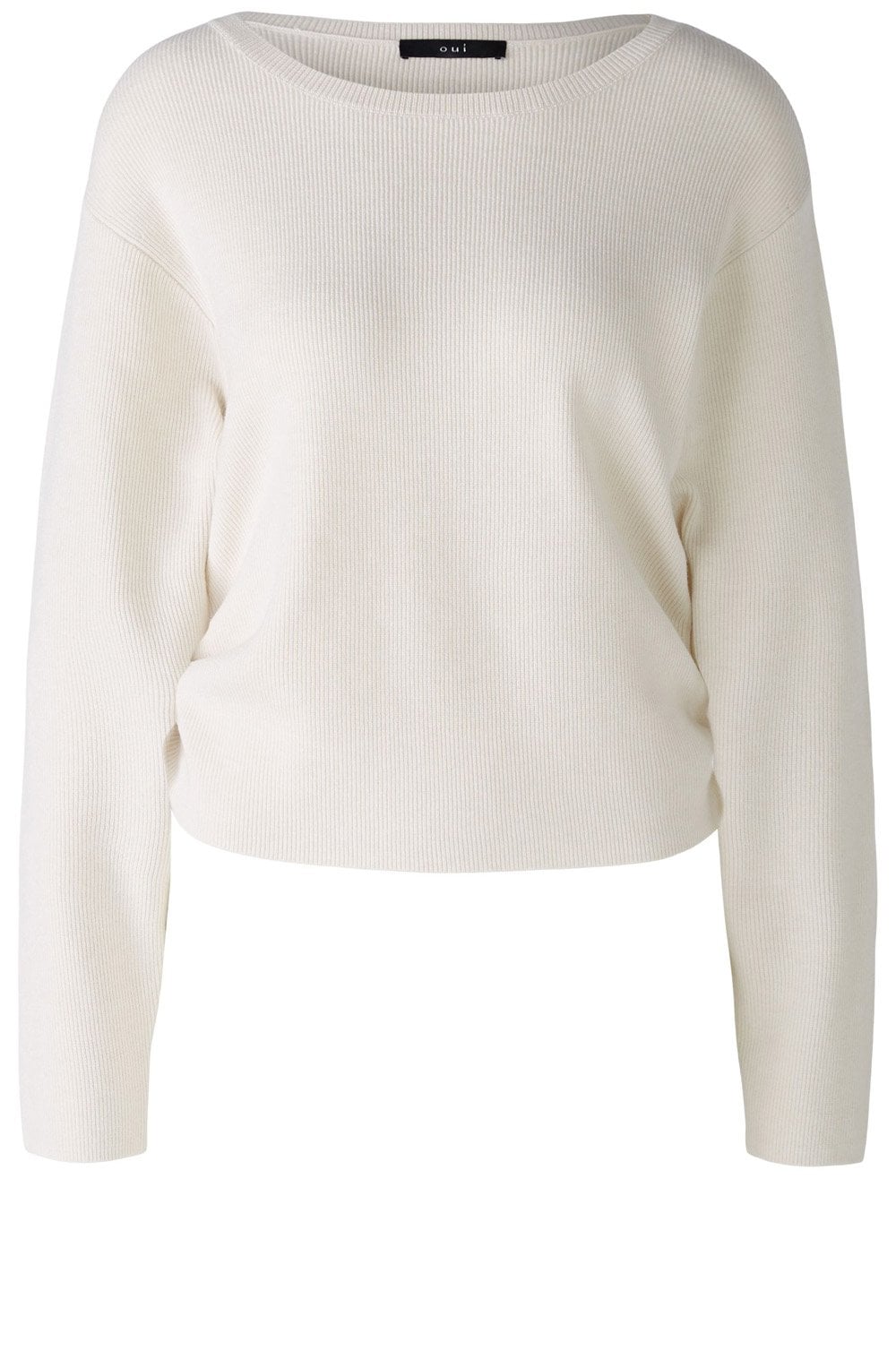 Off White Gathered Sides Jumper