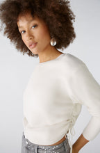 Off White Gathered Sides Jumper