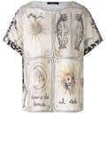 Off White Golden Glow Satin Touch blouse