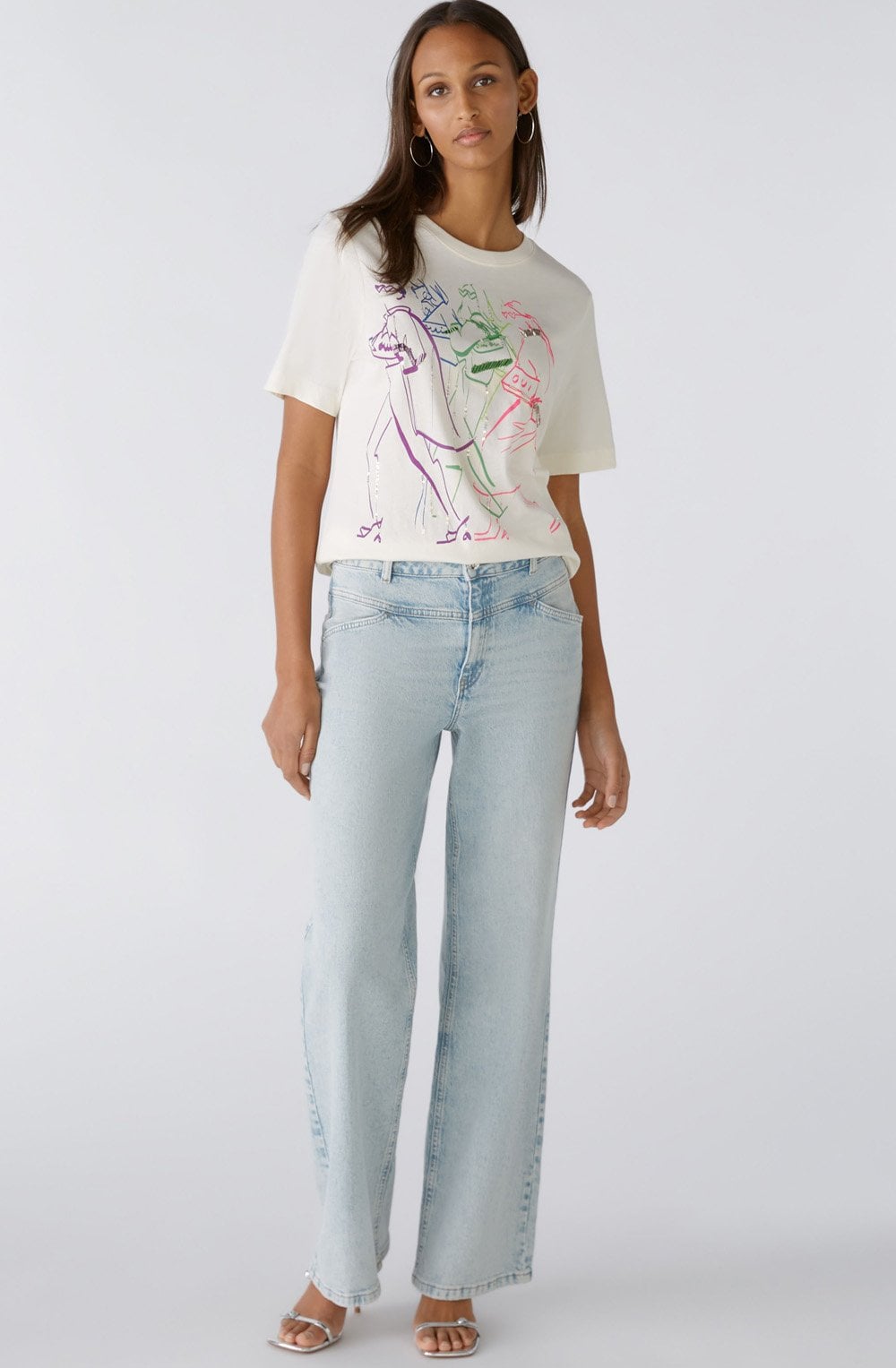 Off White Hand Decorated Catwalk T shirt