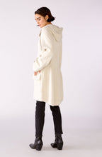 Off White Hooded Knit Coat
