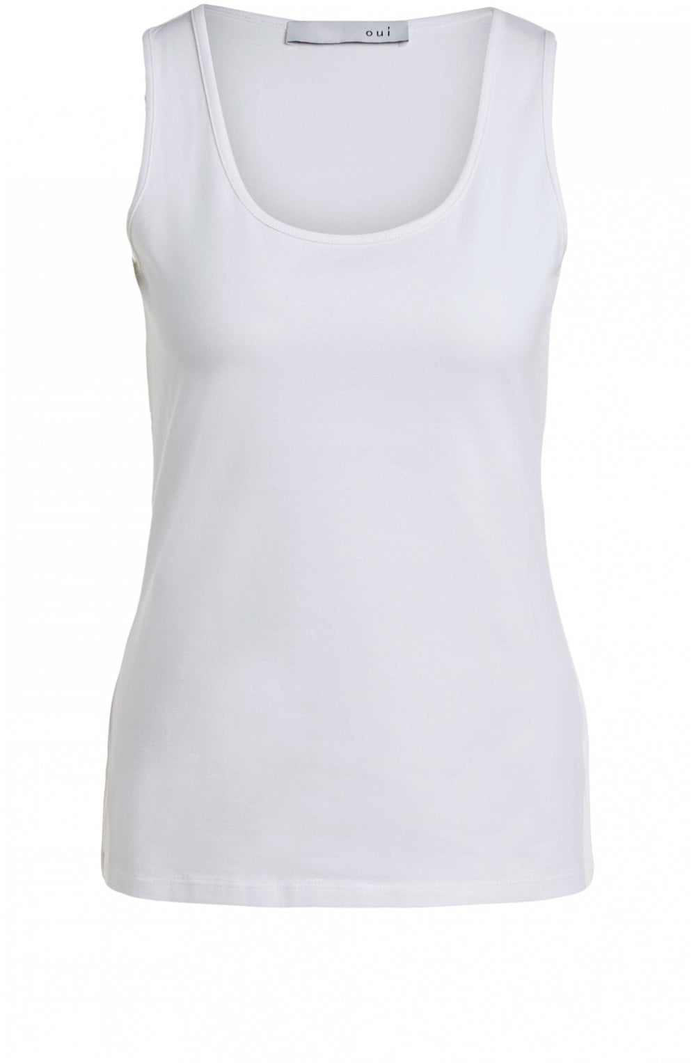 Off White Jersey Vest Top