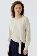 Off White Knotted Jumper