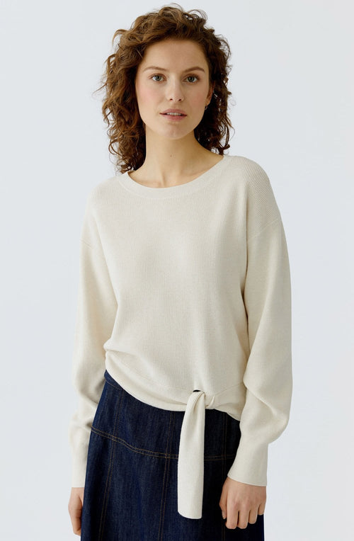 Off White Knotted Jumper