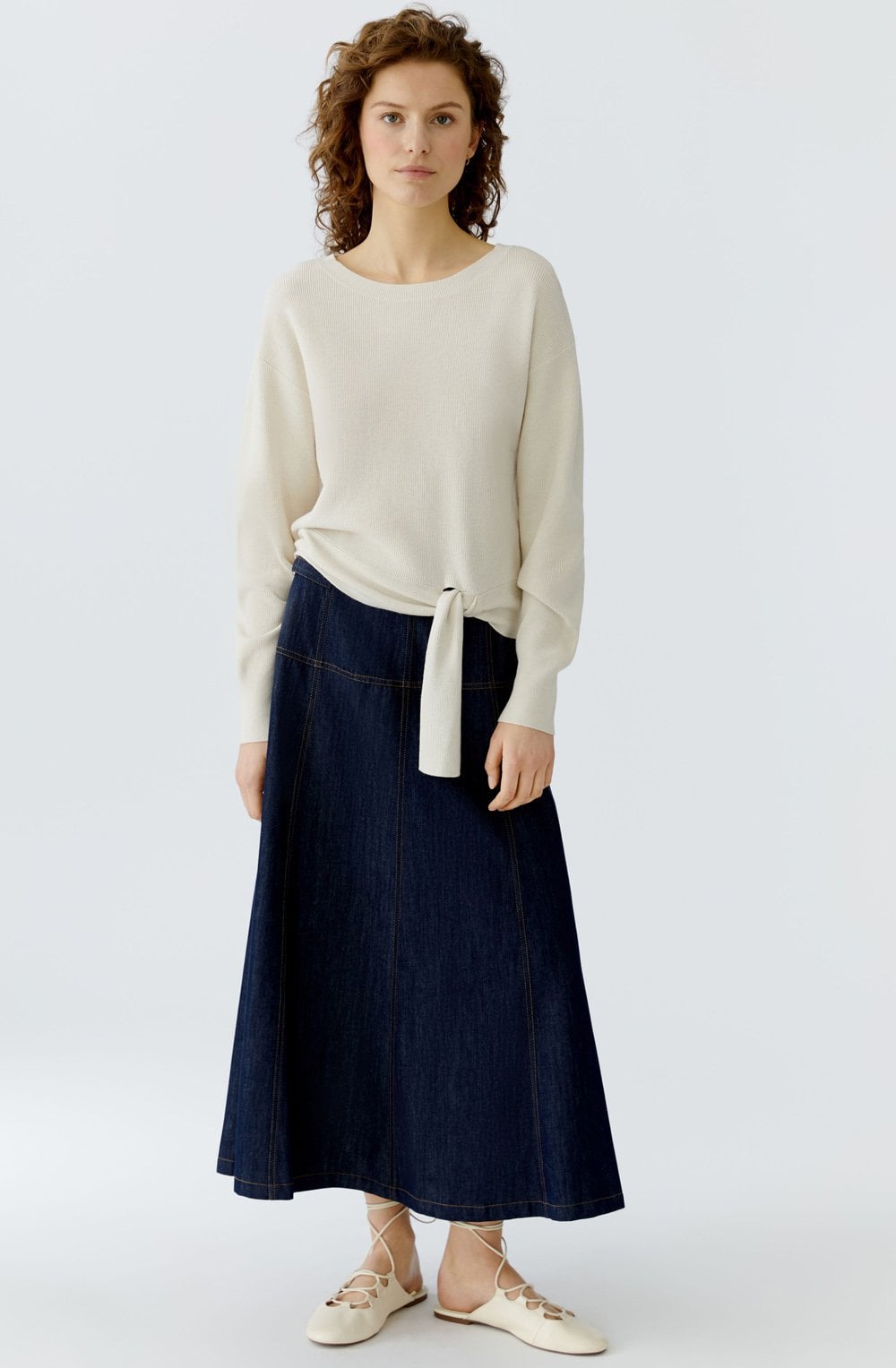 Off White Knotted Jumper